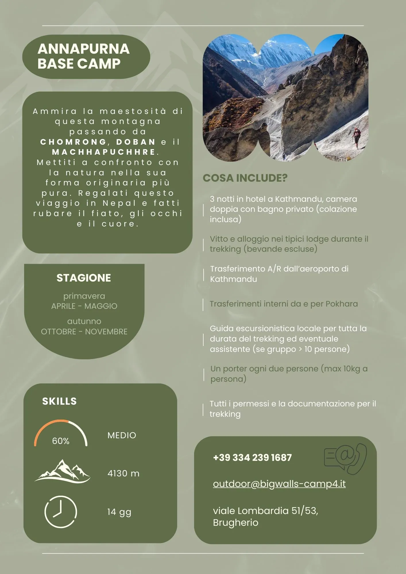 Scheda e programma Annapurna Base Camp, pagina 1